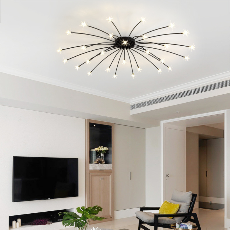 Arisha żyrandol w stylu Art Deco ze wzorem gwiazd