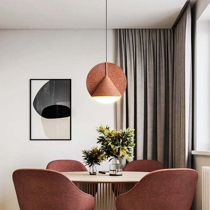 Arisha nowoczesna lampa wisząca z kolorowym kloszem LED