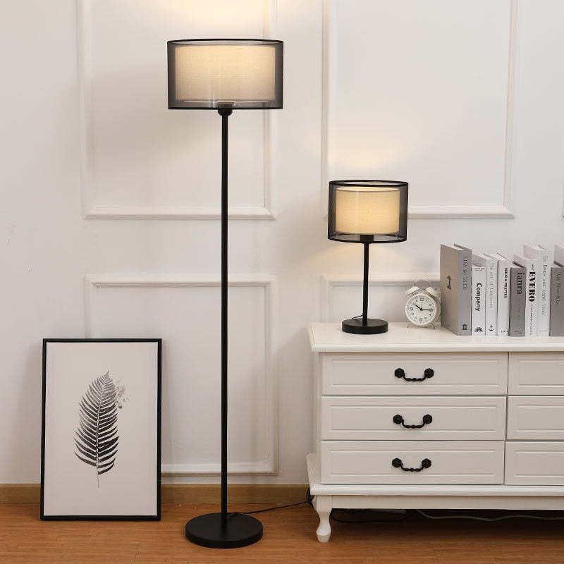 Baines abażur lampy stołowej i stojącej z płótna, 2 kolor