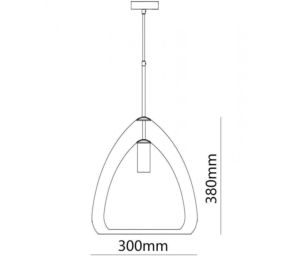 Dera lampa wisząca ze szkła w stylu luksusowym