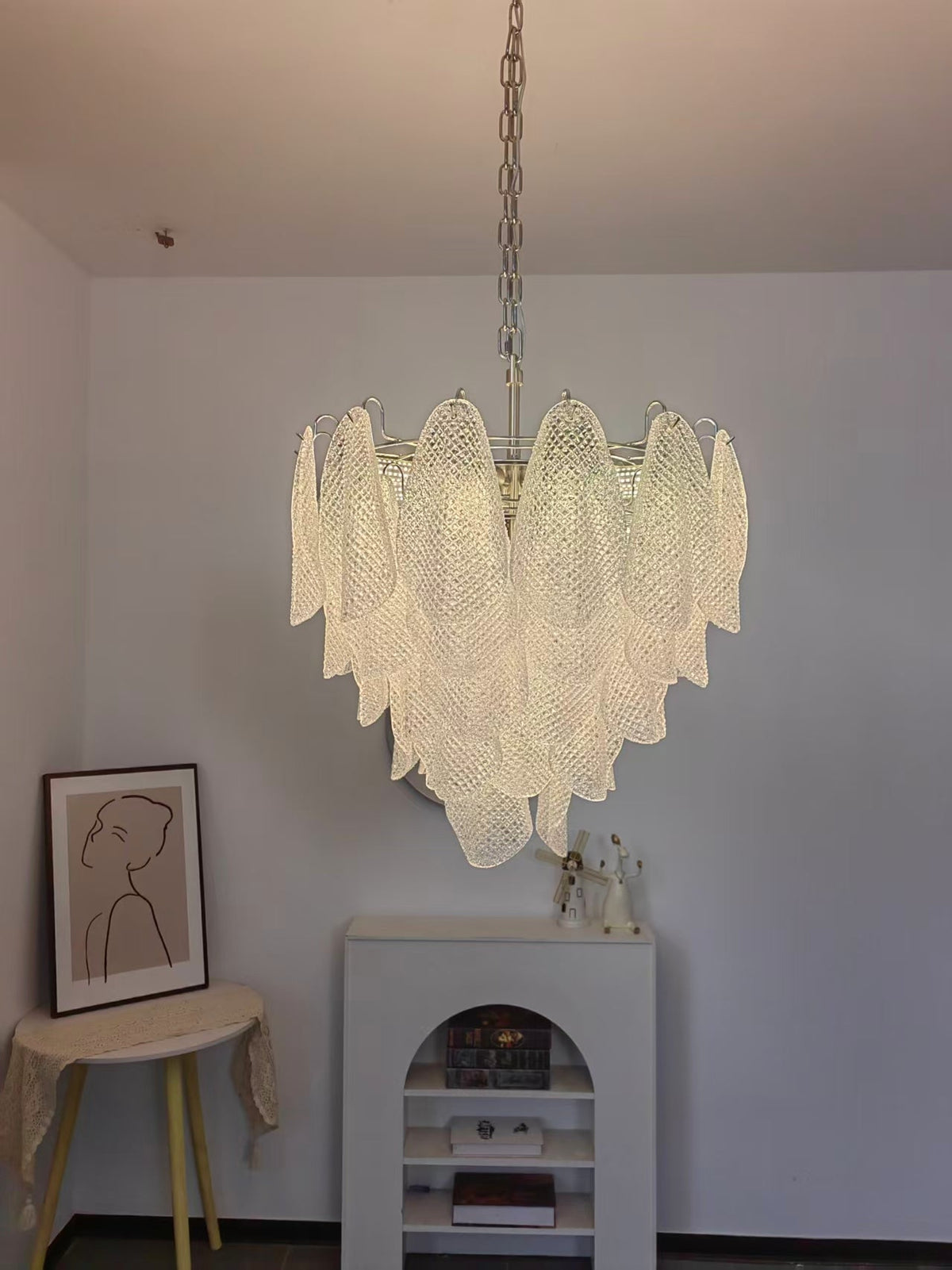 Żyrandol Prelit Teardrop ze szkła