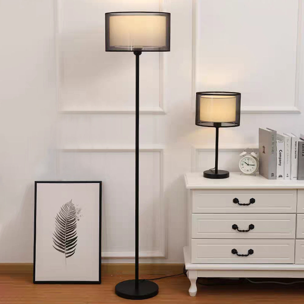 Baines abażur lampy stołowej i stojącej z płótna, 2 kolor