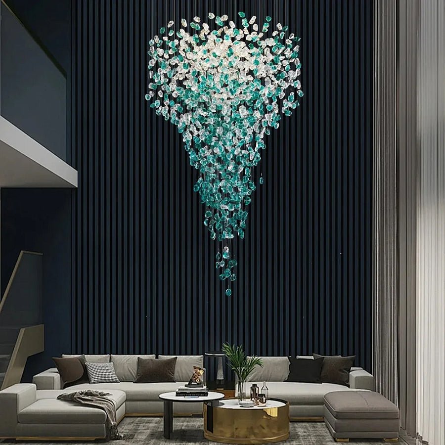 Belora żyrandol ze szkła kryształowego w stylu postmodern luxury