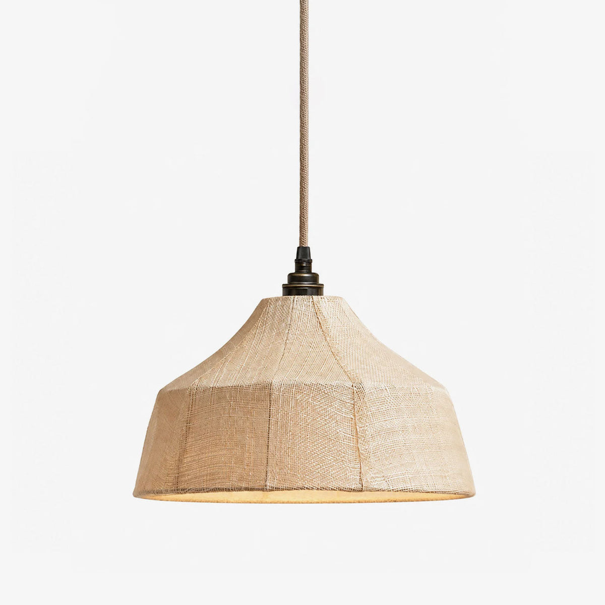 Kirkhurst Lampa wisząca z włókna tkanego