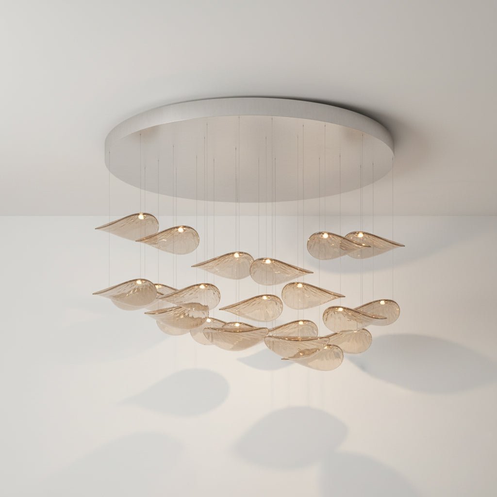 Orinthal Wave Floating Leaf żyrandol