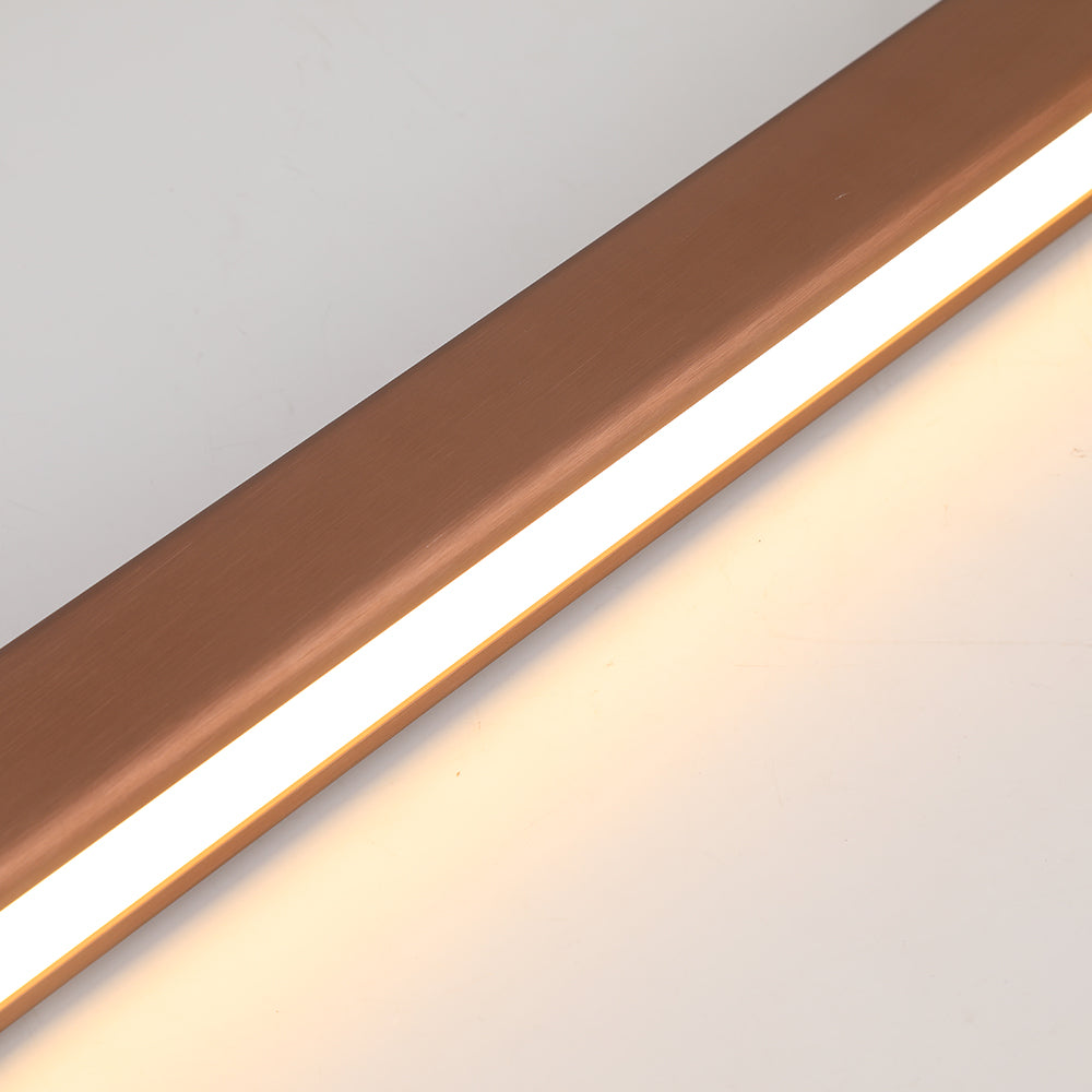 Lerin nowoczesna lampa wisząca liniowa LED czarna/braun