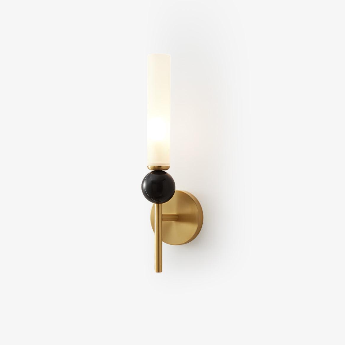 Dulane nowoczesna minimalistyczna kinkietowa lampa ścienna w pionie z marmuru