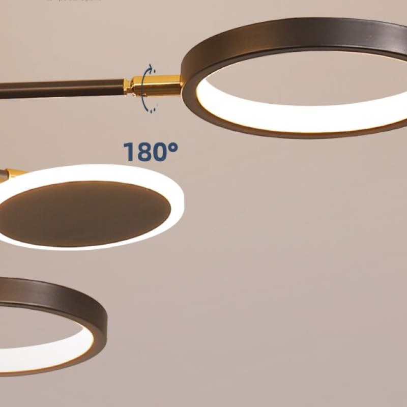 Arisha nowoczesna lampa wisząca z LED, geometryczna, czarna, ściemnialna