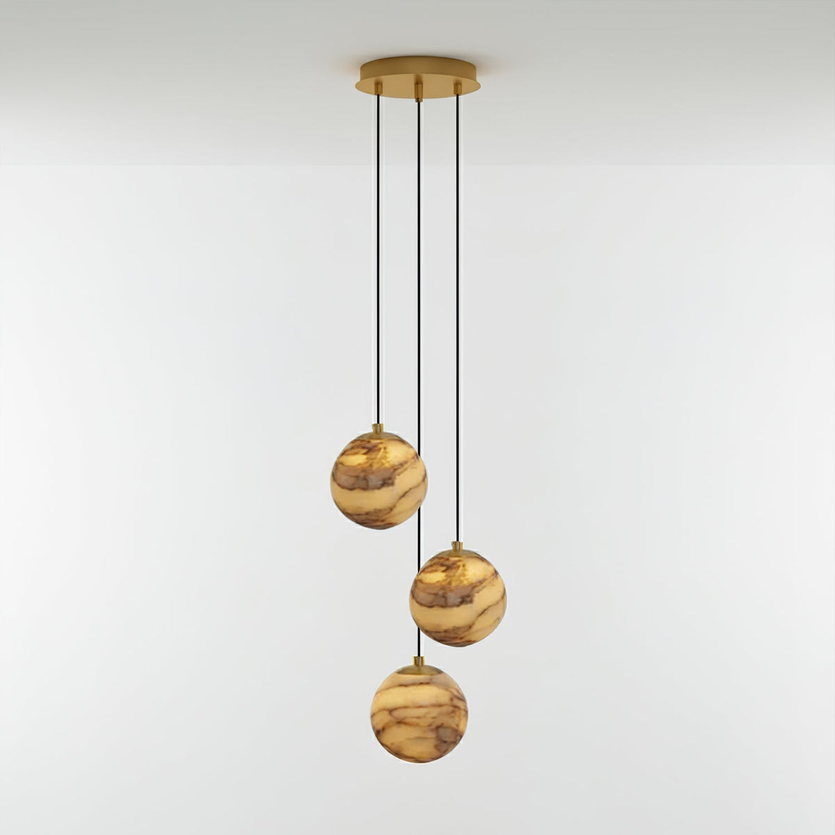 LUX Alabaster Cluster żyrandol schodowy