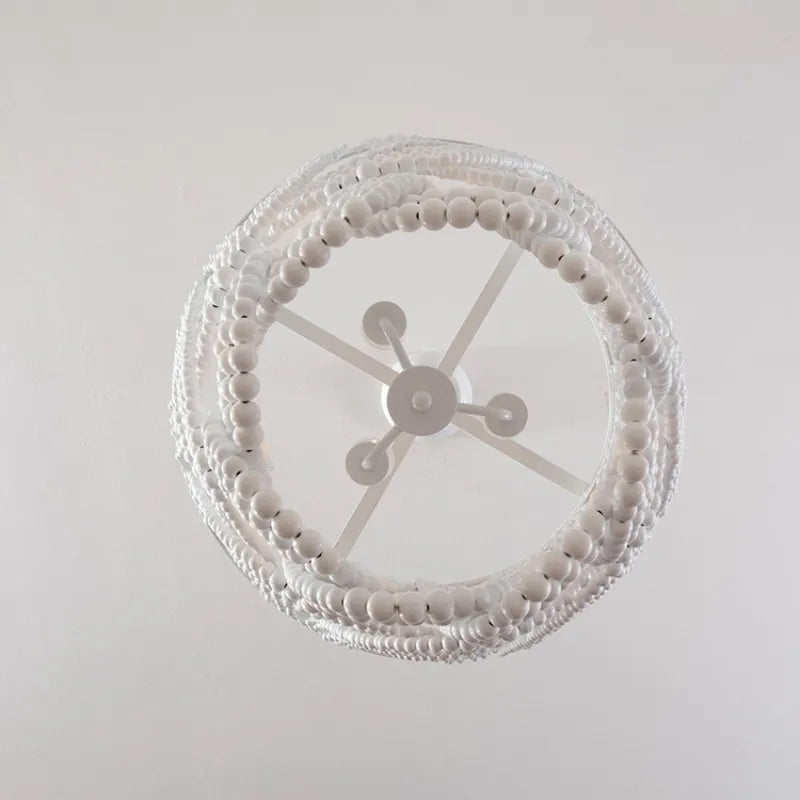 Muto Boho lampa wisząca LED / żyrandole z drewna/metalu
