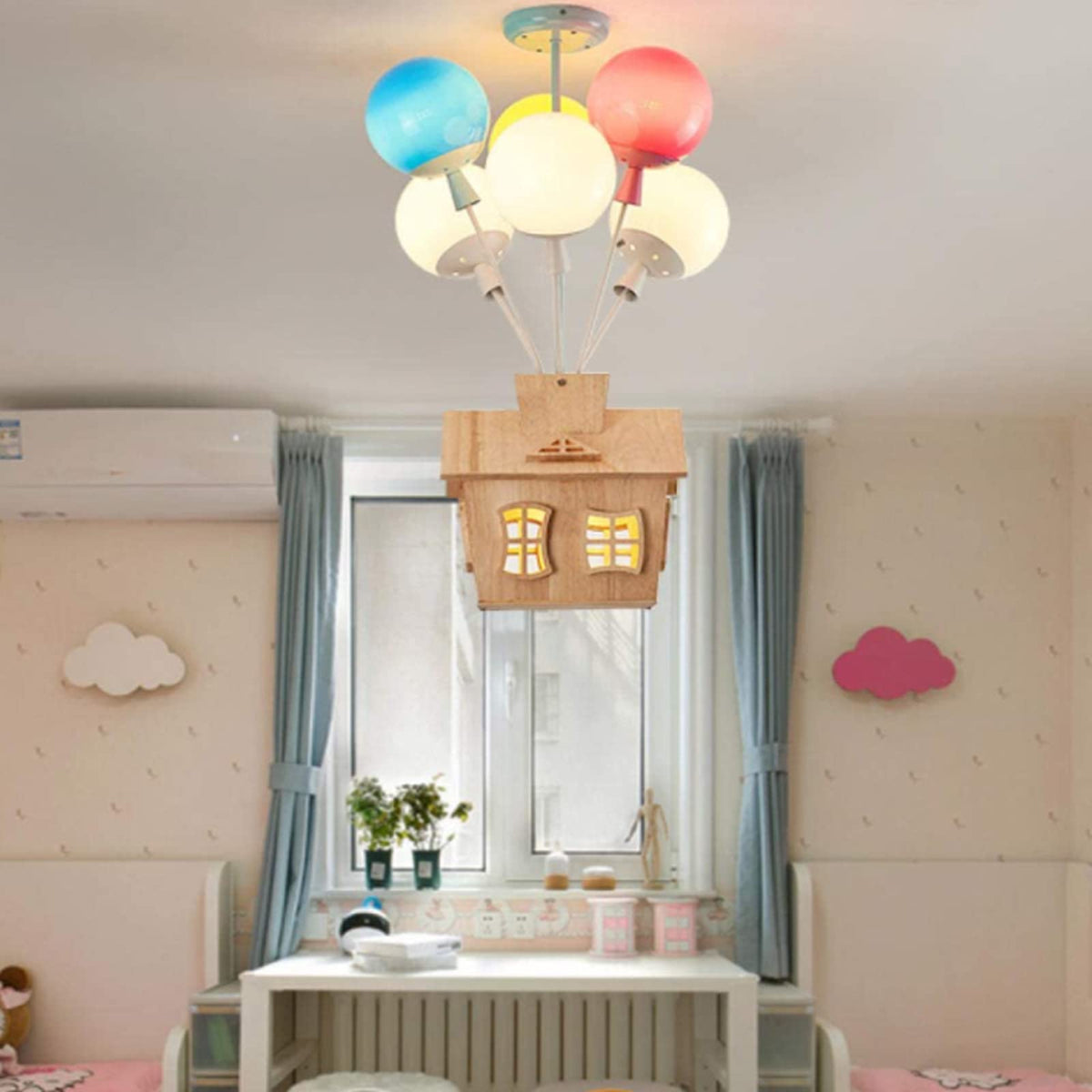 Aria Designer lampa sufitowa montowana bezpośrednio drewno pokój dziecięcy