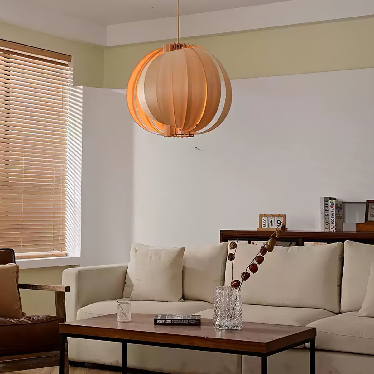Ivraeus Premium Elegance Ring drewniana lampa wisząca