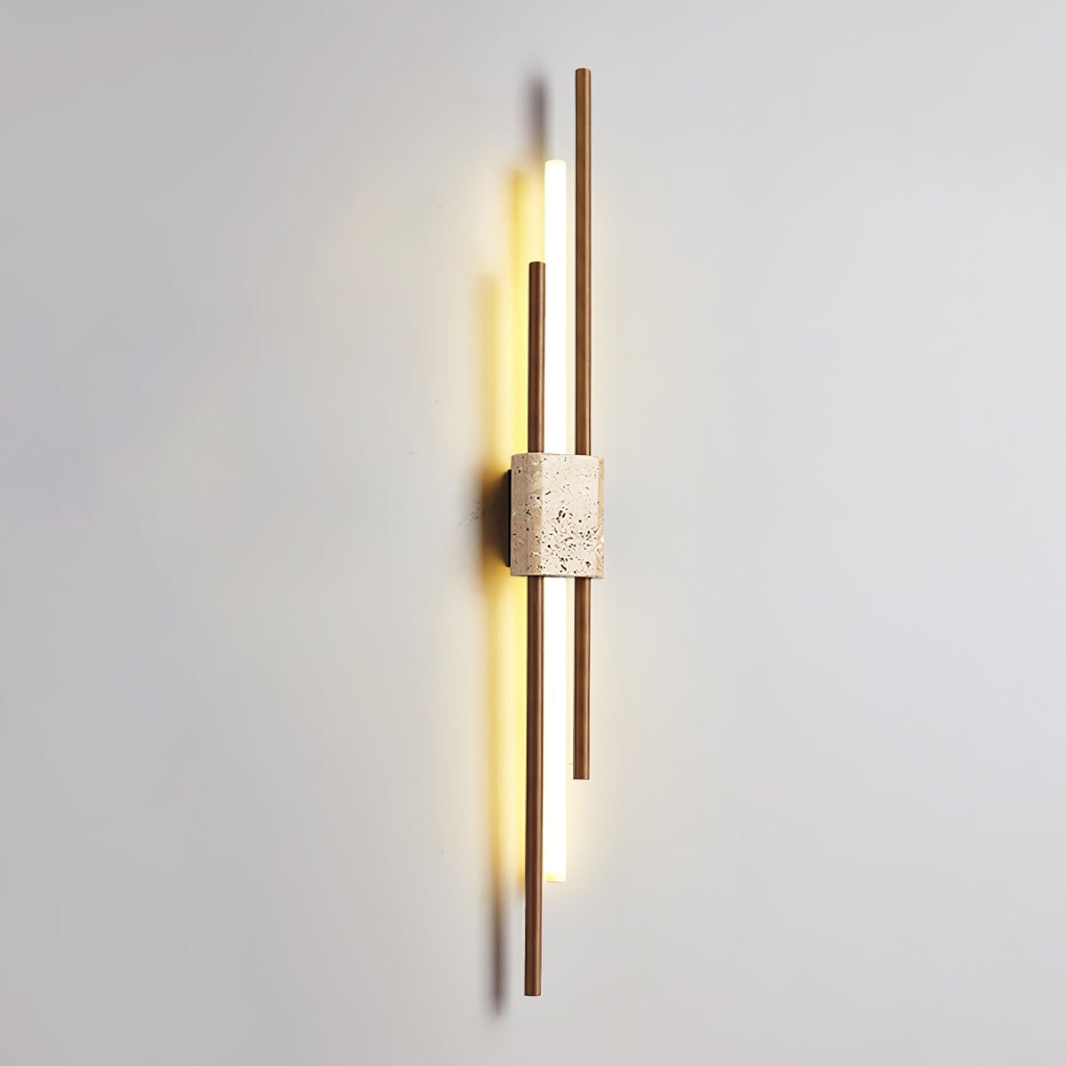 Eden Terra Travertine drewno Walnut kinkiet