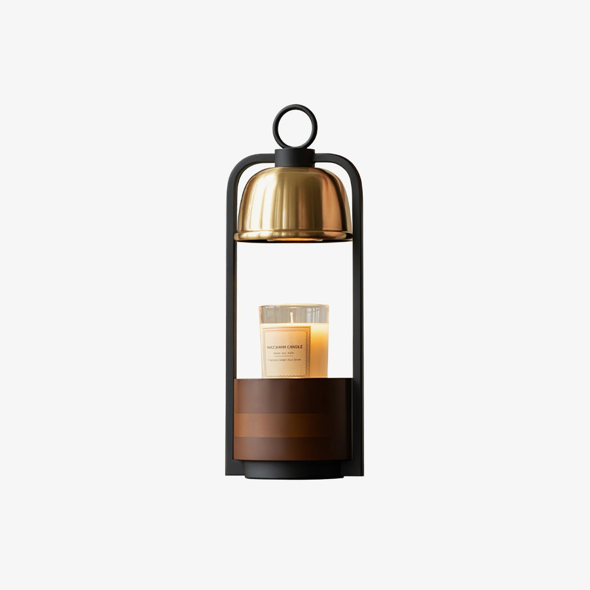 Lampa stołowa Rosa z drewna orzechowego