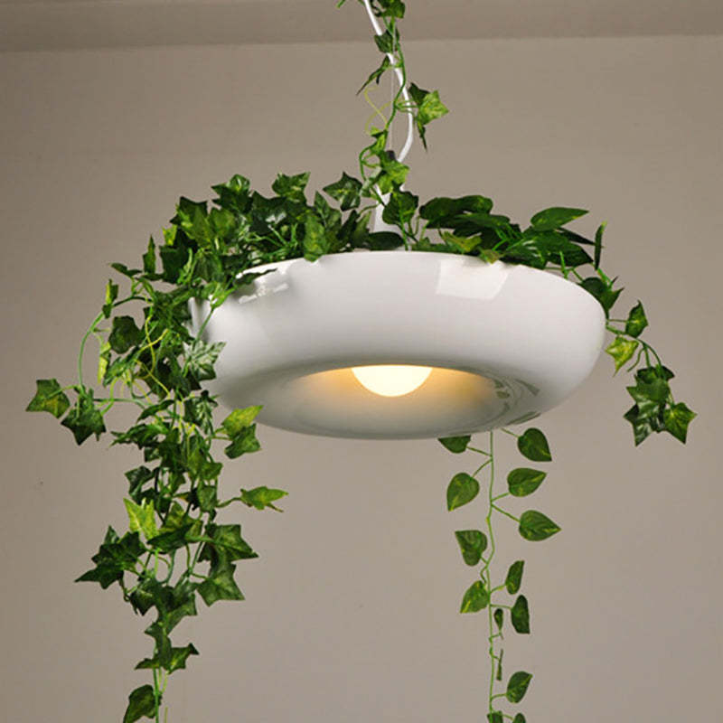 Ritta nowoczesna lampa wisząca z metalu w lakierze okrągła