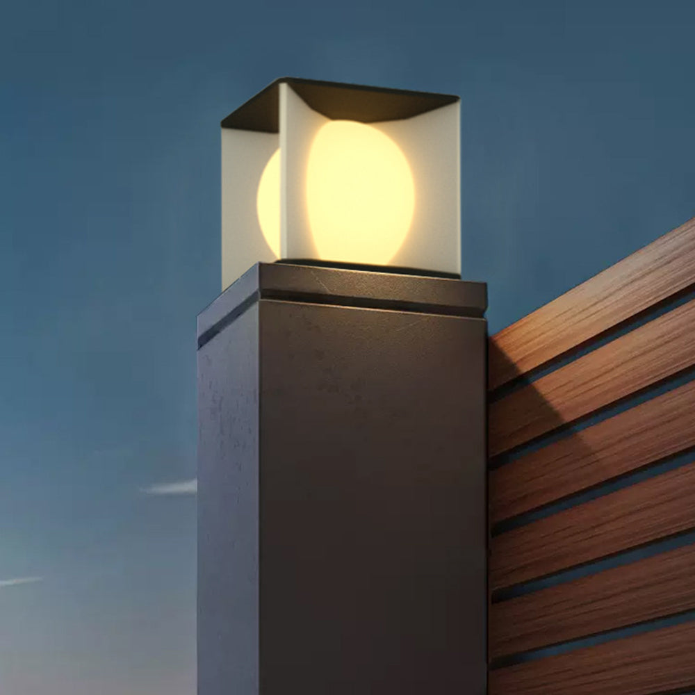 Ray nowoczesna lampa zewnętrzna montowana na słupie