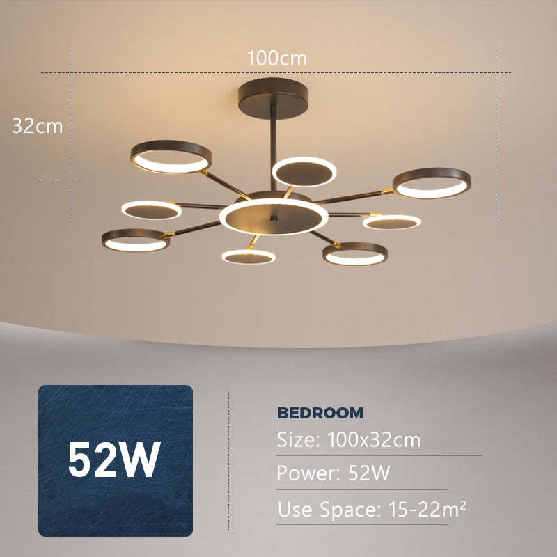Arisha nowoczesna lampa wisząca z LED, geometryczna, czarna, ściemnialna