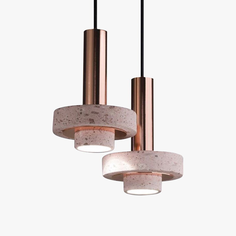 Arisha nowoczesna lampa wisząca LED Art Deco kolorowa w kolorze terazzo
