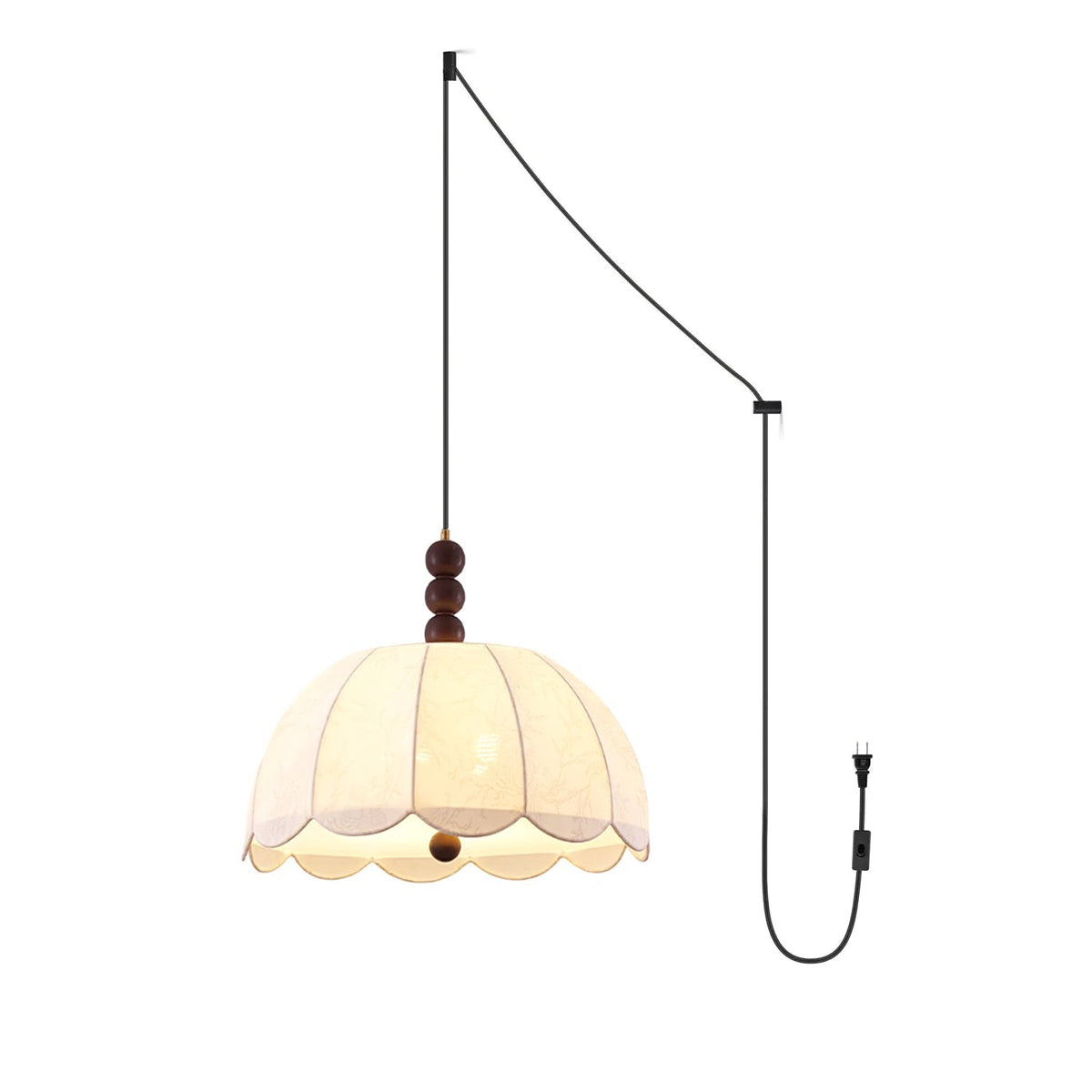 Nyd lampa wisząca z płótna
