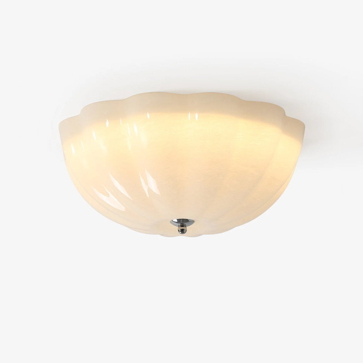 Uphaara nowoczesna minimalistyczna lampa sufitowa ze szkła w kształcie muszli