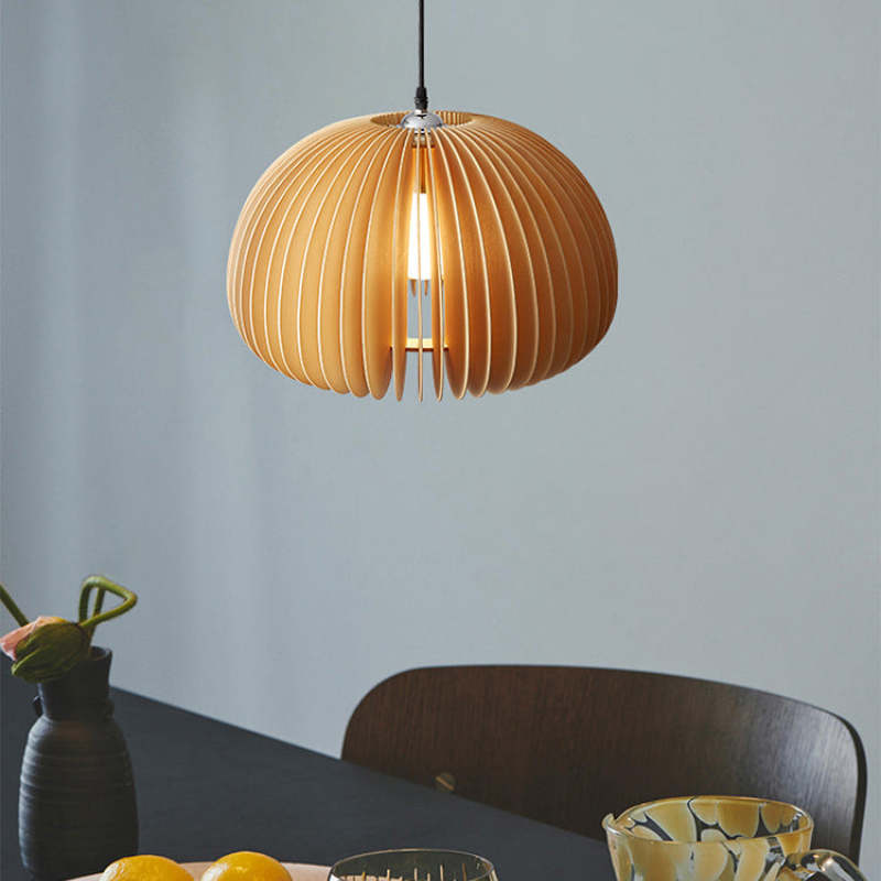 Muto Pumpkin lampa wisząca, drewno