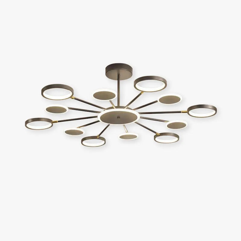 Arisha nowoczesna lampa wisząca z LED, geometryczna, czarna, ściemnialna