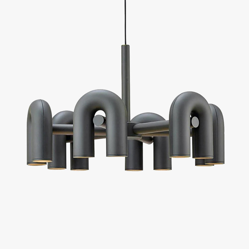 Arisha nowoczesna lampa wisząca liniowa z 3 U-shaped