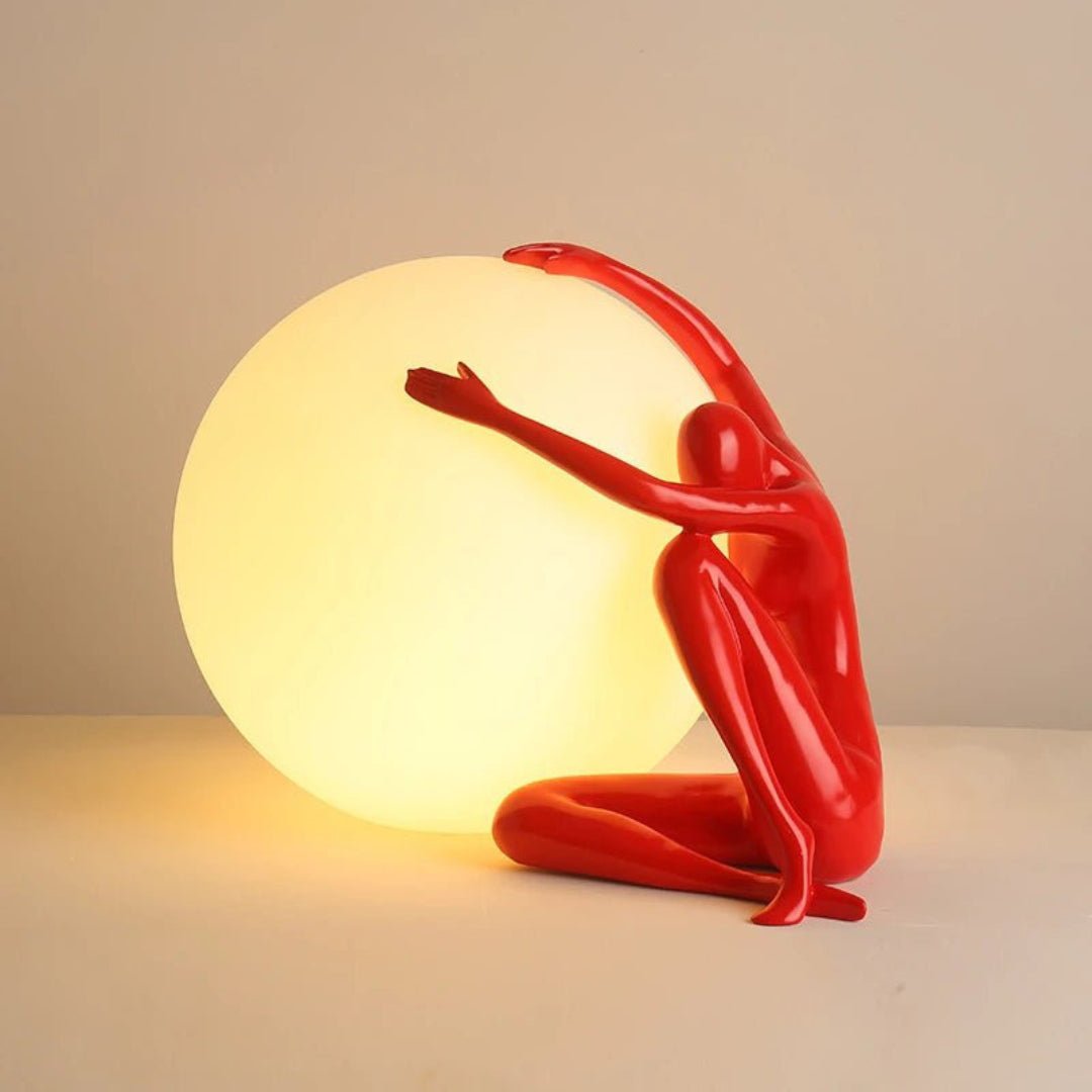 Cosmo Humanoid Ball Holding Lampa Stołowa