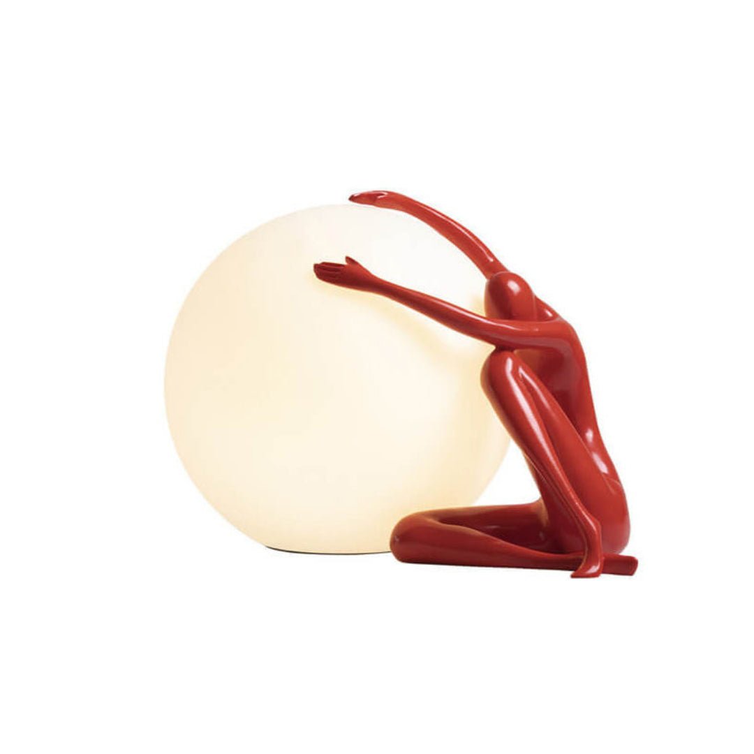 Cosmo Humanoid Ball Holding Lampa Stołowa