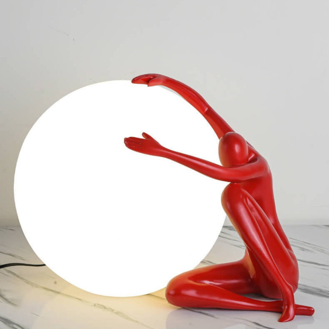 Cosmo Humanoid Ball Holding Lampa Stołowa