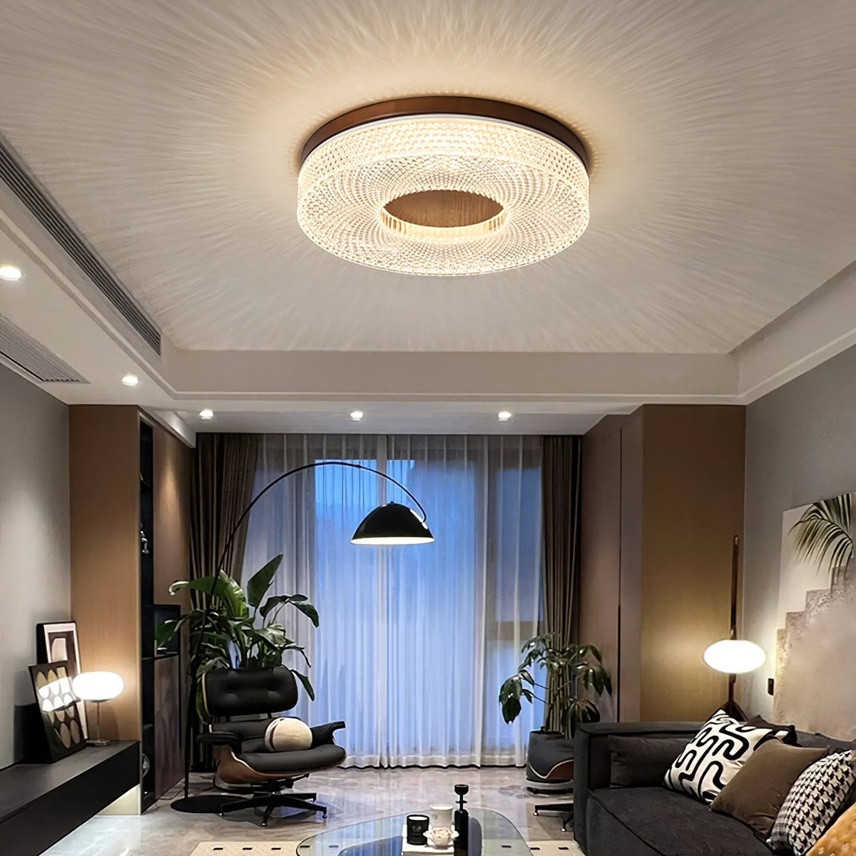Nirinelle lampa sufitowa z pierścienia akrylowego nowoczesna minimalistyczna
