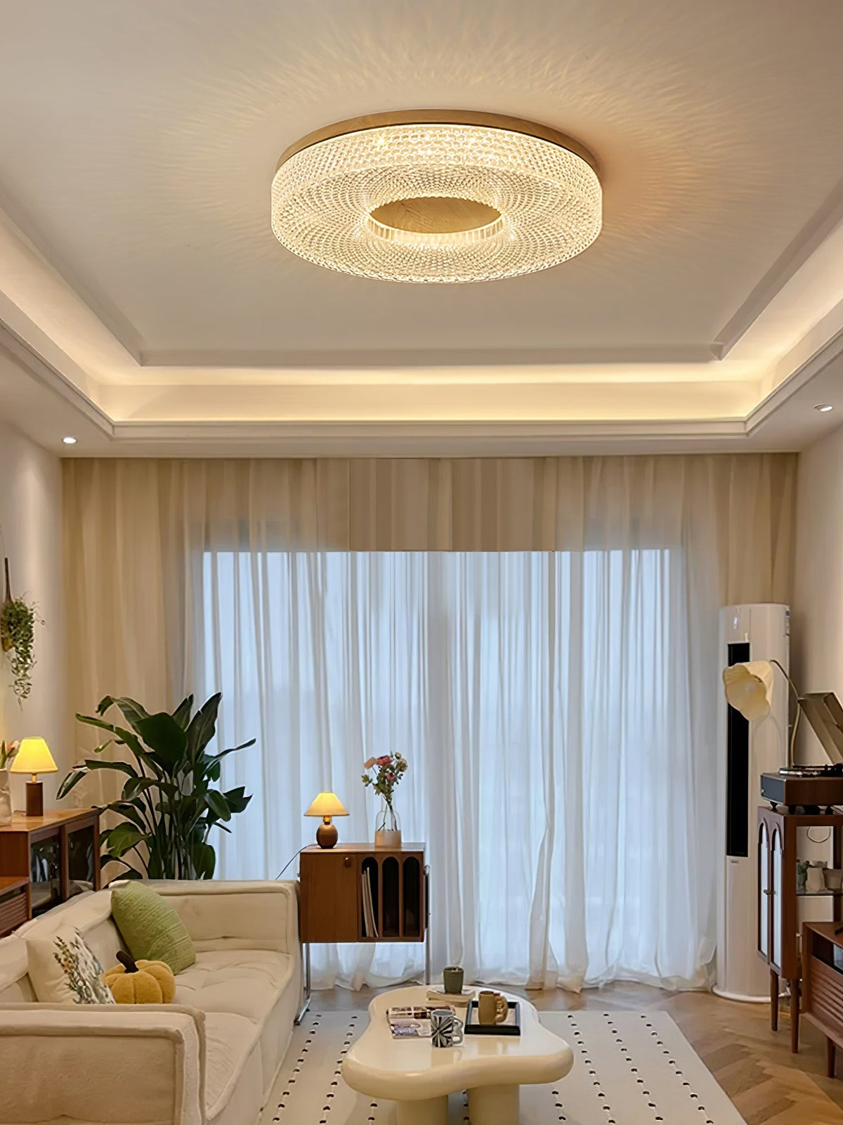Nirinelle lampa sufitowa z pierścienia akrylowego nowoczesna minimalistyczna