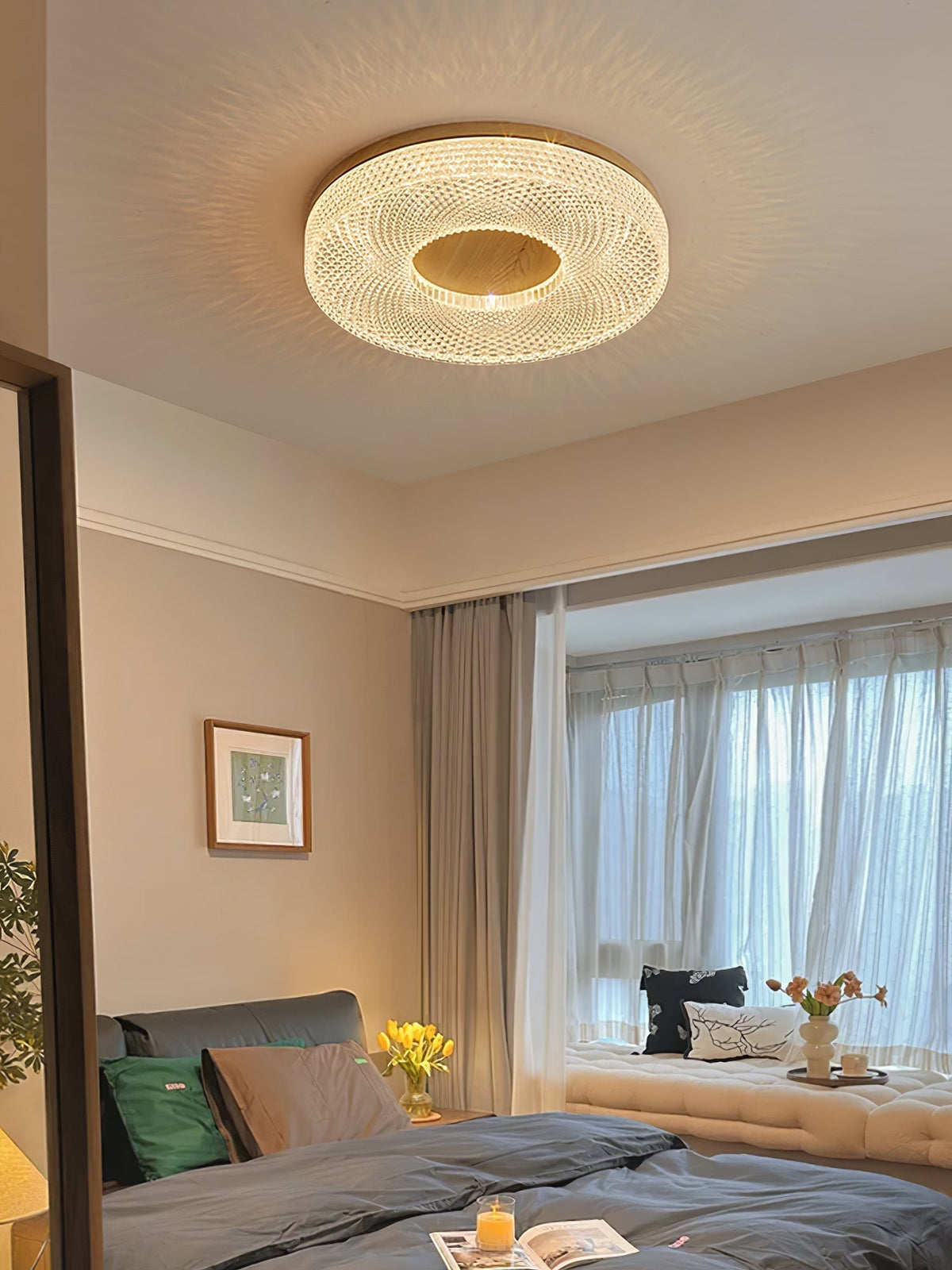 Nirinelle lampa sufitowa z pierścienia akrylowego nowoczesna minimalistyczna