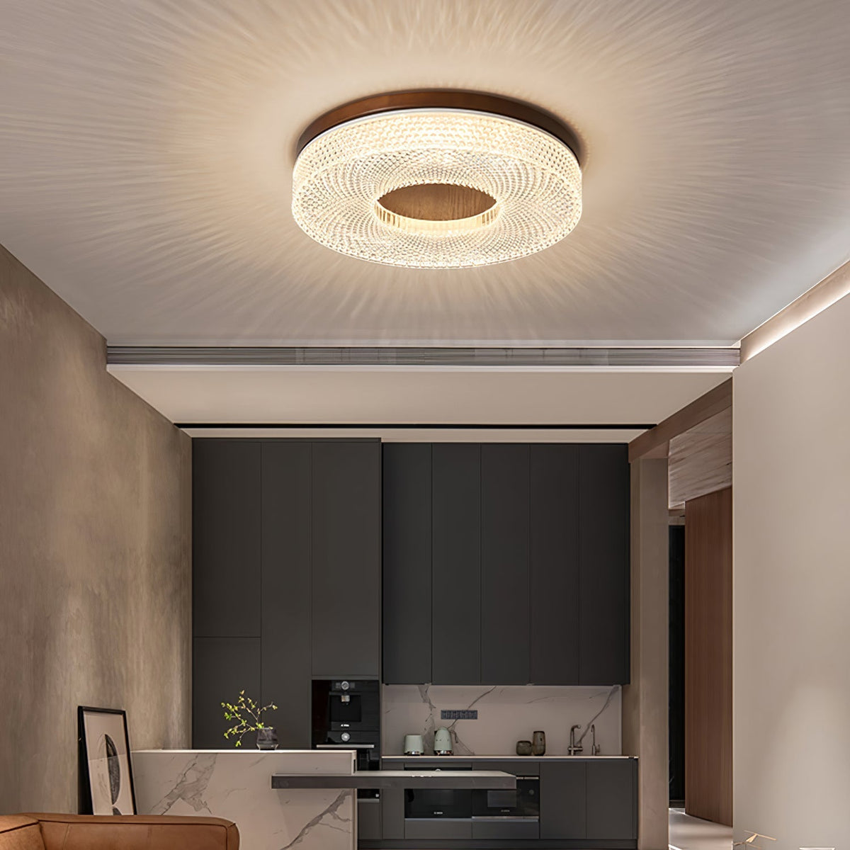 Nirinelle lampa sufitowa z pierścienia akrylowego nowoczesna minimalistyczna