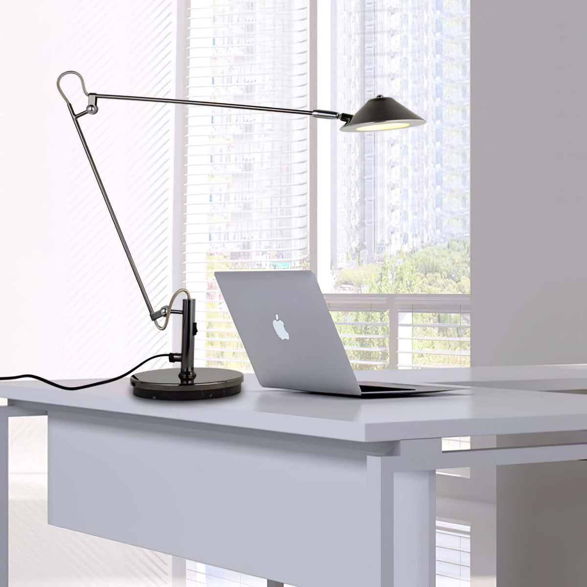 Lampa stołowa Quden Minimalistic do pracy biurowej