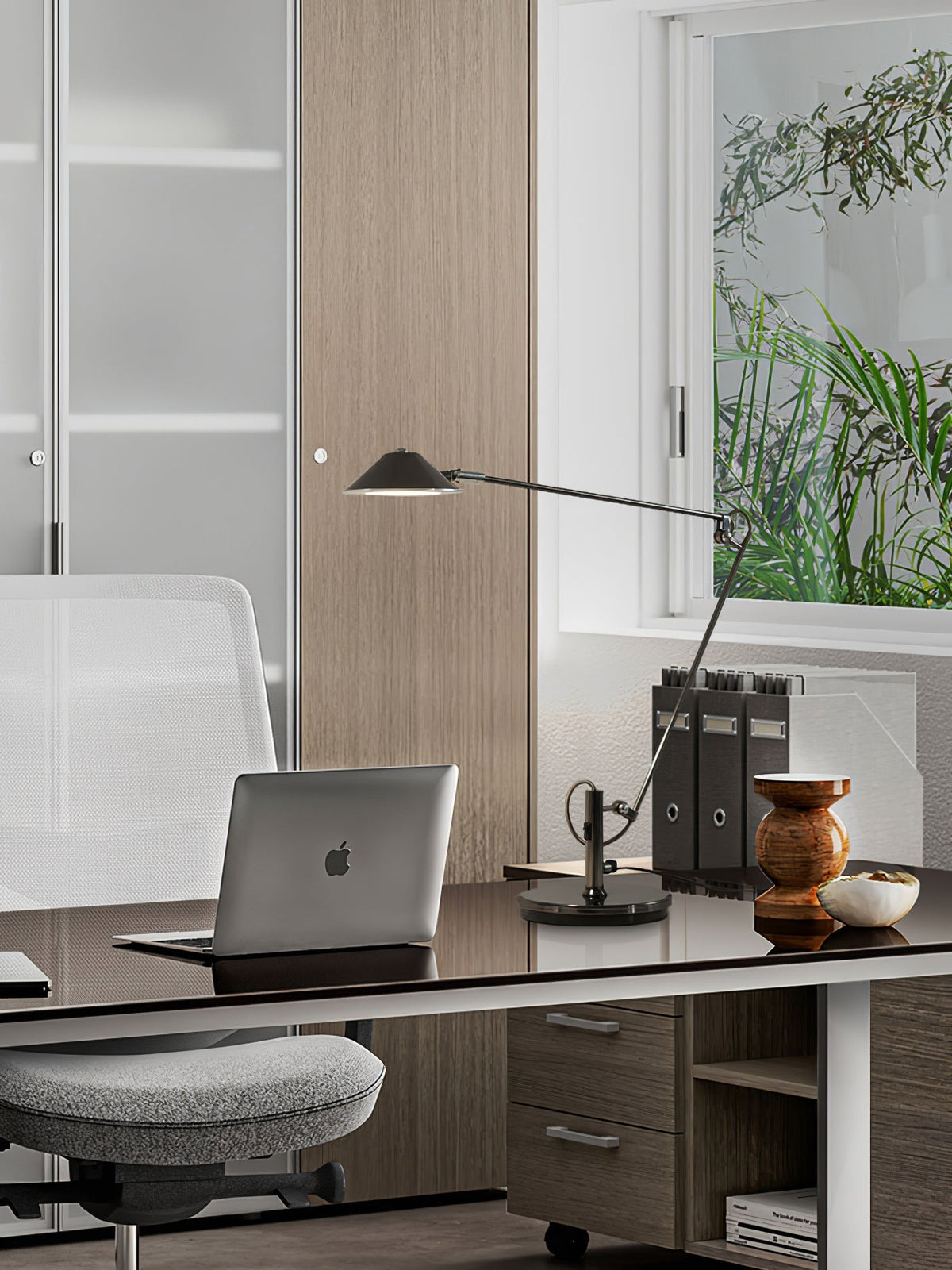Lampa stołowa Quden Minimalistic do pracy biurowej