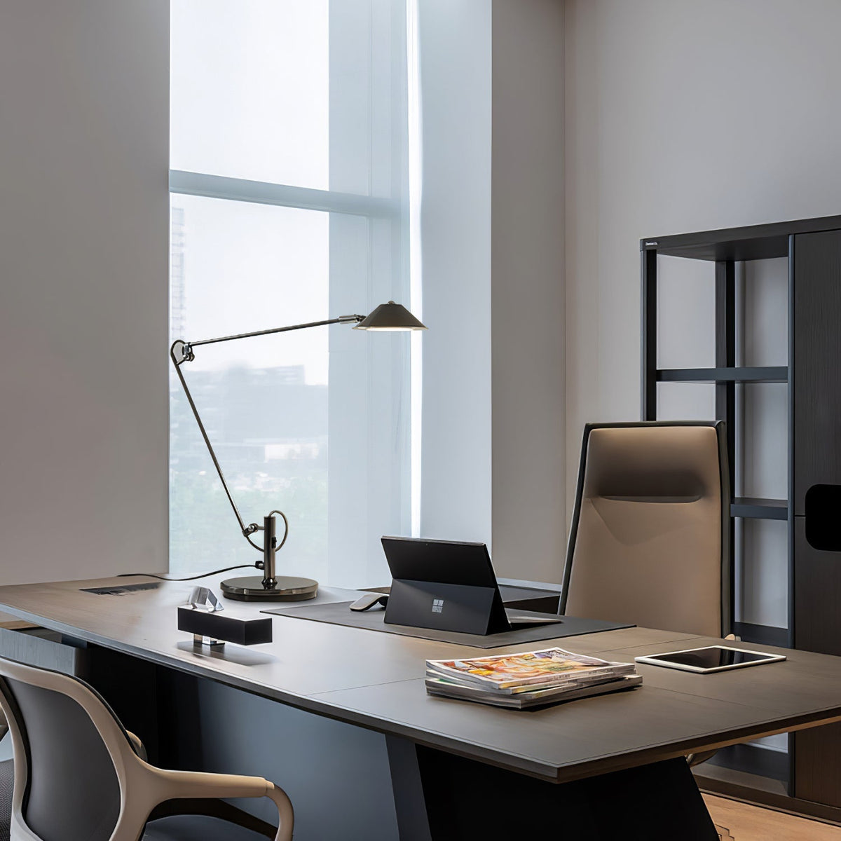 Lampa stołowa Quden Minimalistic do pracy biurowej
