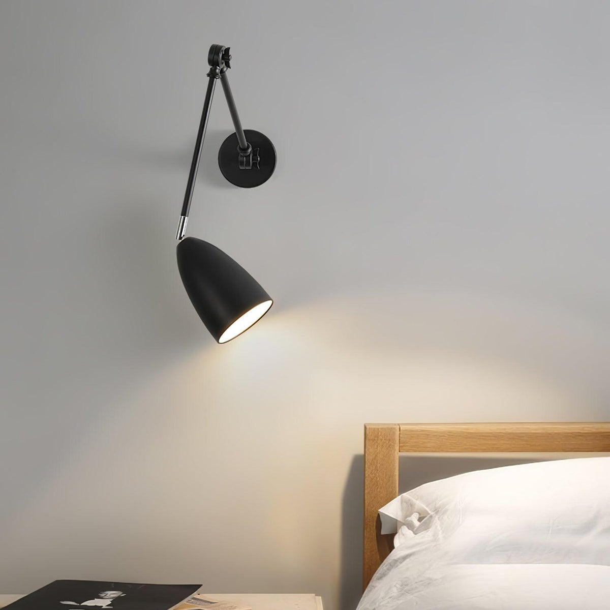 Ulrinel regulowana lampa ścienna z ramieniem