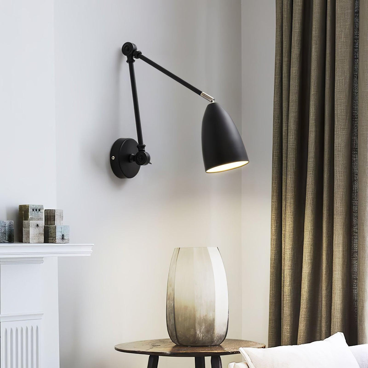 Ulrinel regulowana lampa ścienna z ramieniem
