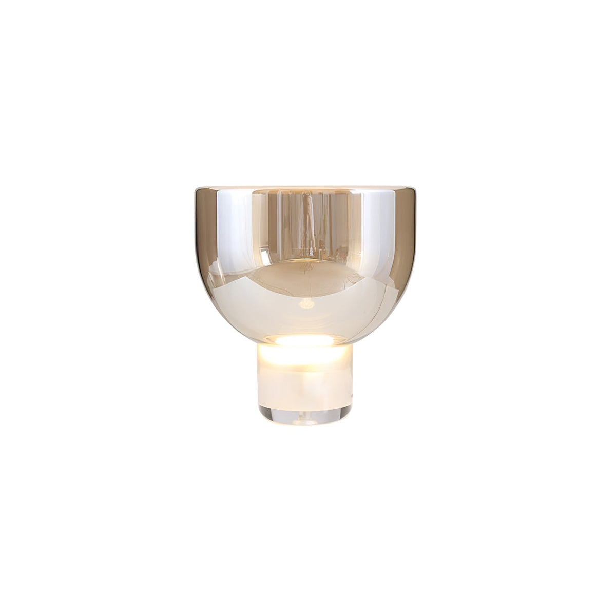 Cavm elegancka lampa stołowa ze szkła
