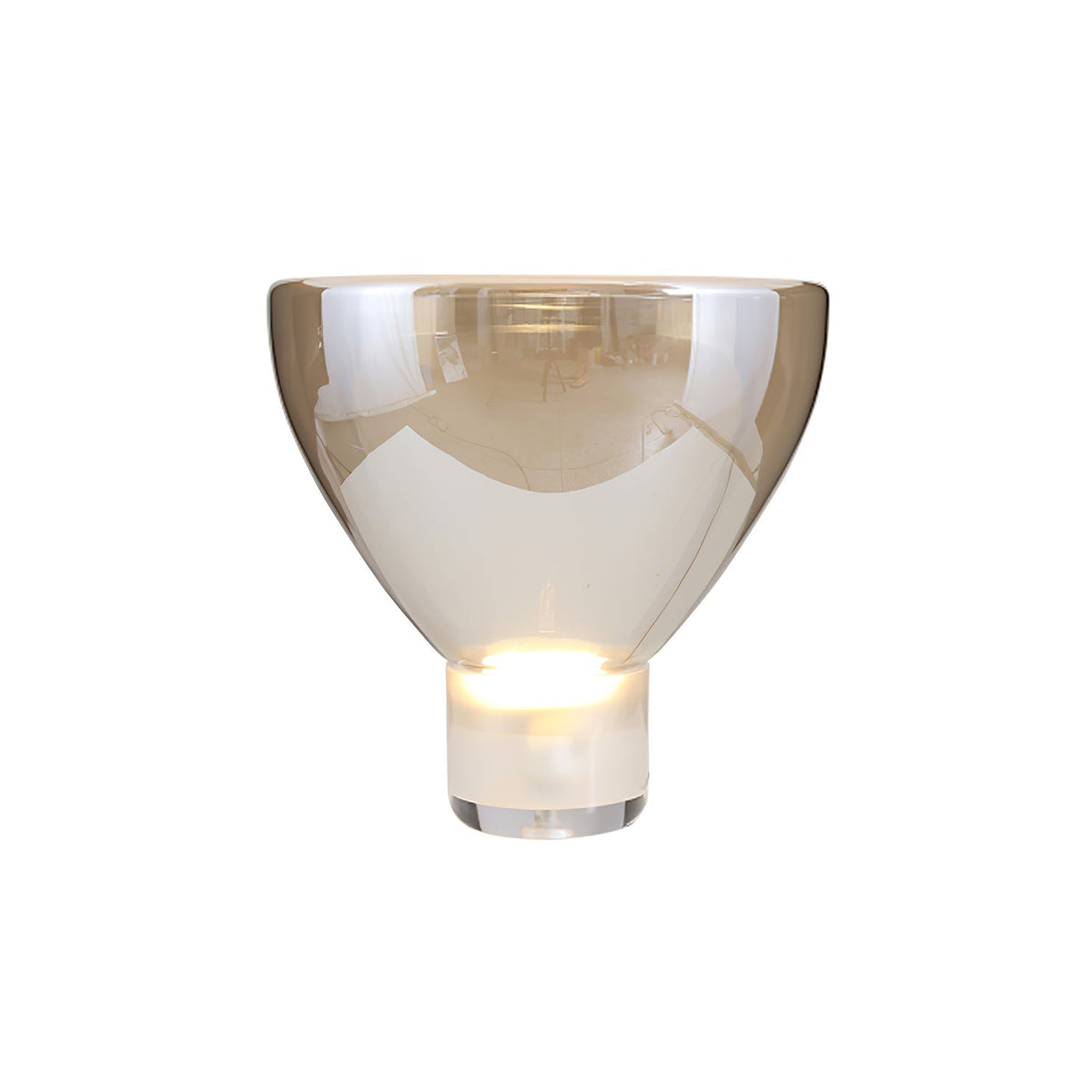 Cavm elegancka lampa stołowa ze szkła
