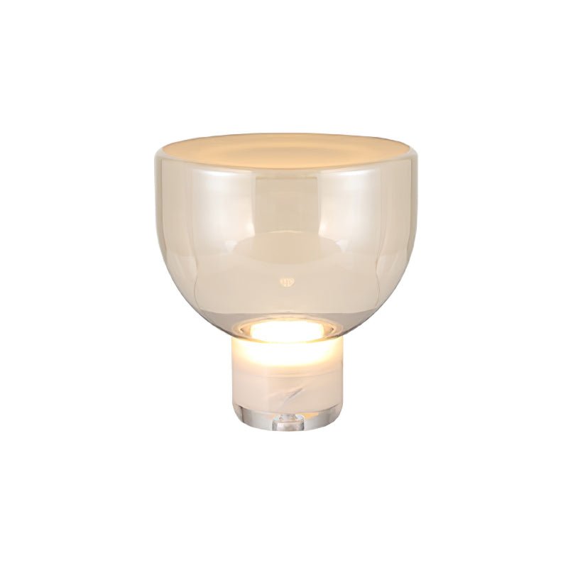 Cavm elegancka lampa stołowa ze szkła