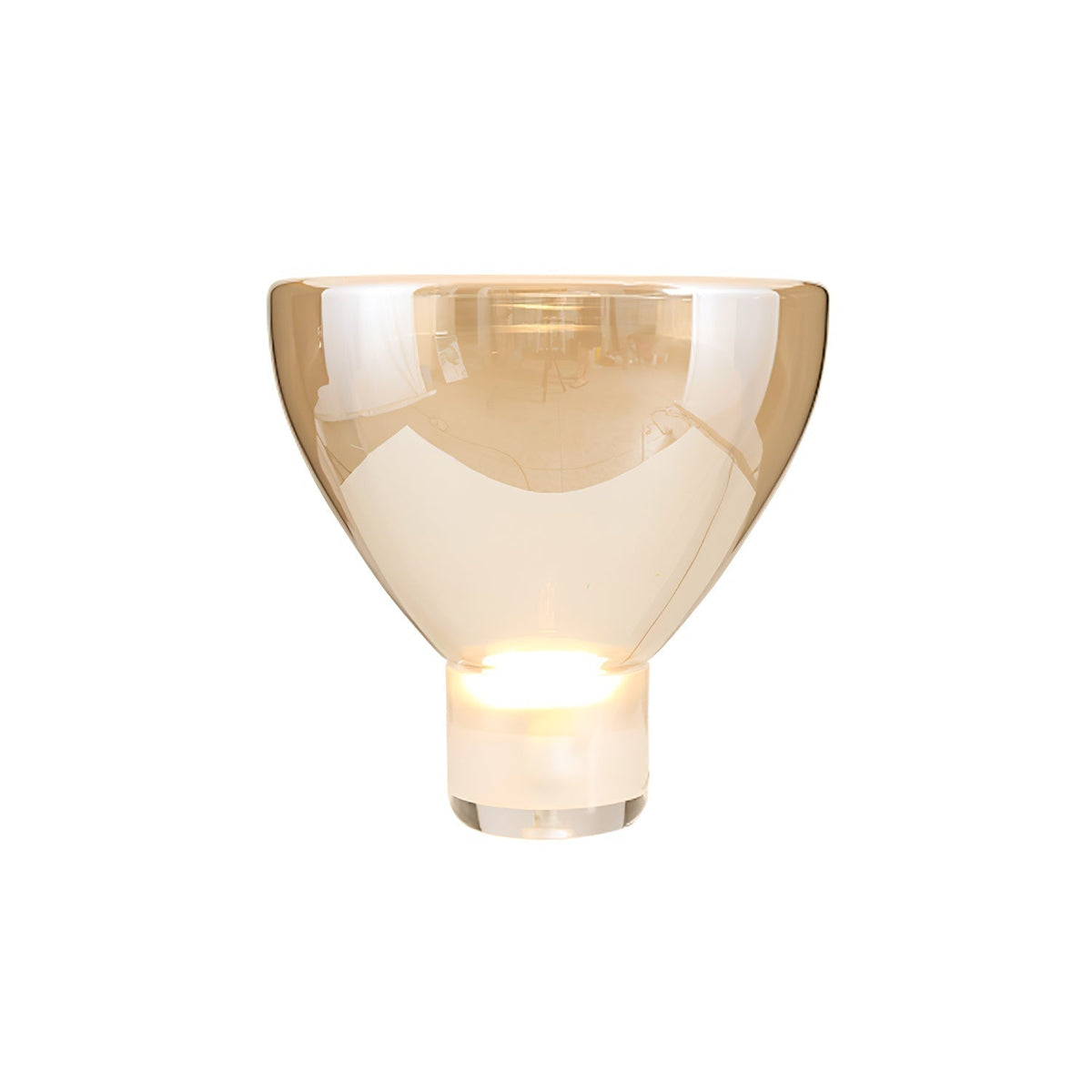 Cavm elegancka lampa stołowa ze szkła