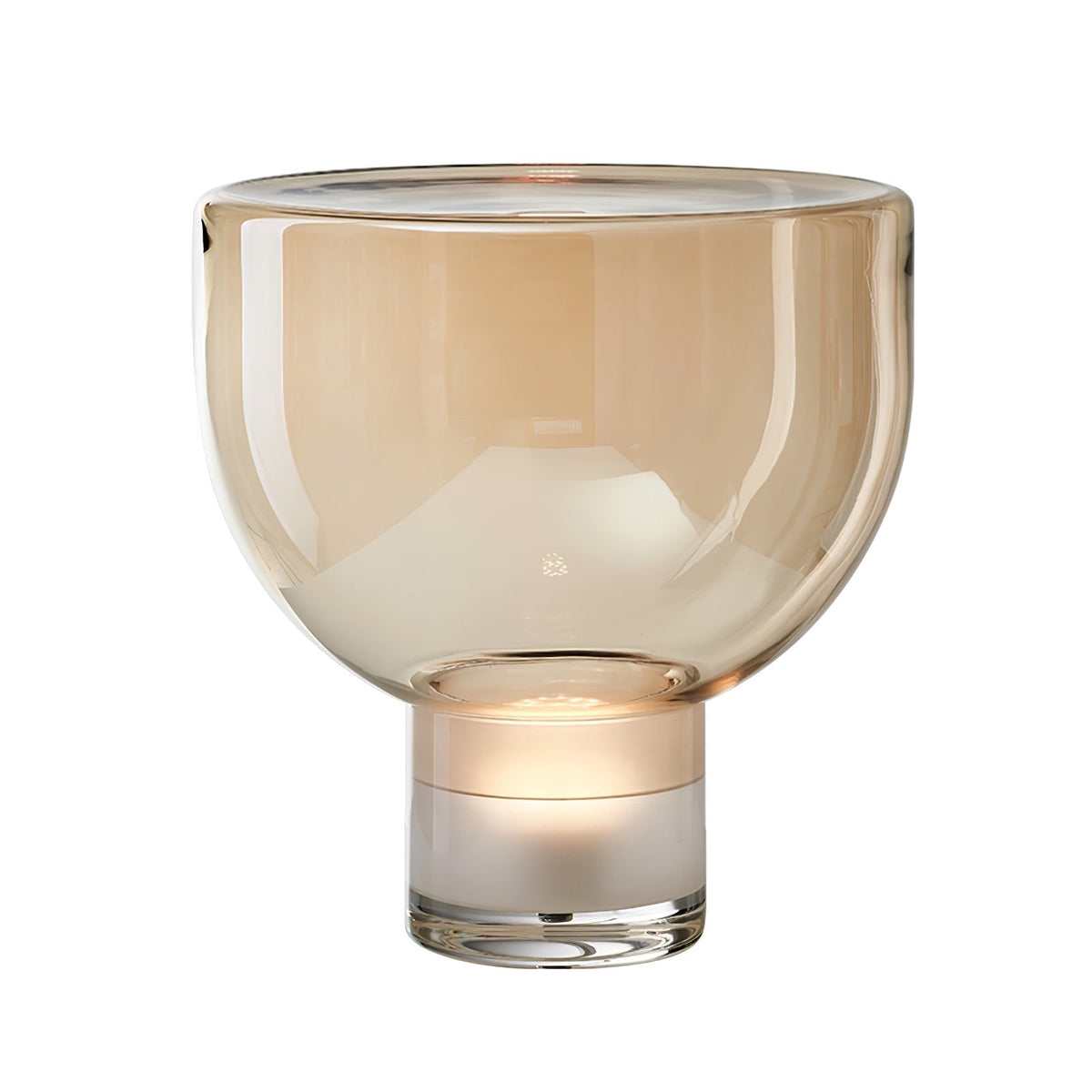 Cavm elegancka lampa stołowa ze szkła