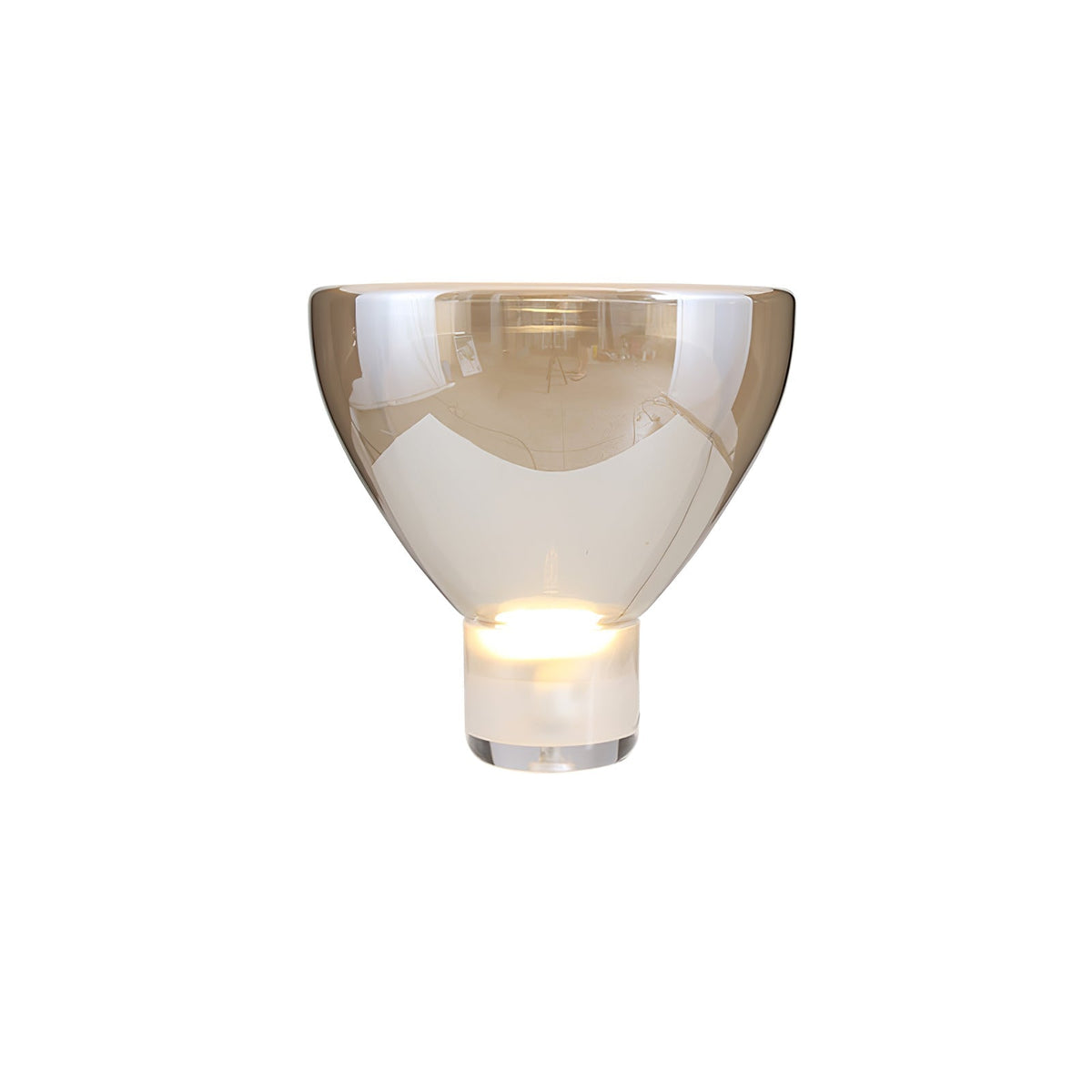 Cavm elegancka lampa stołowa ze szkła