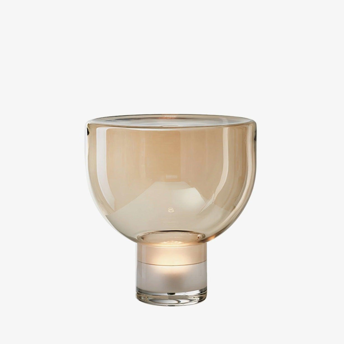 Cavm elegancka lampa stołowa ze szkła