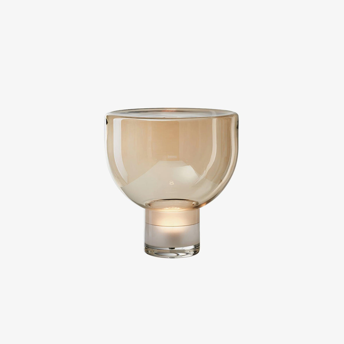 Cavm elegancka lampa stołowa ze szkła