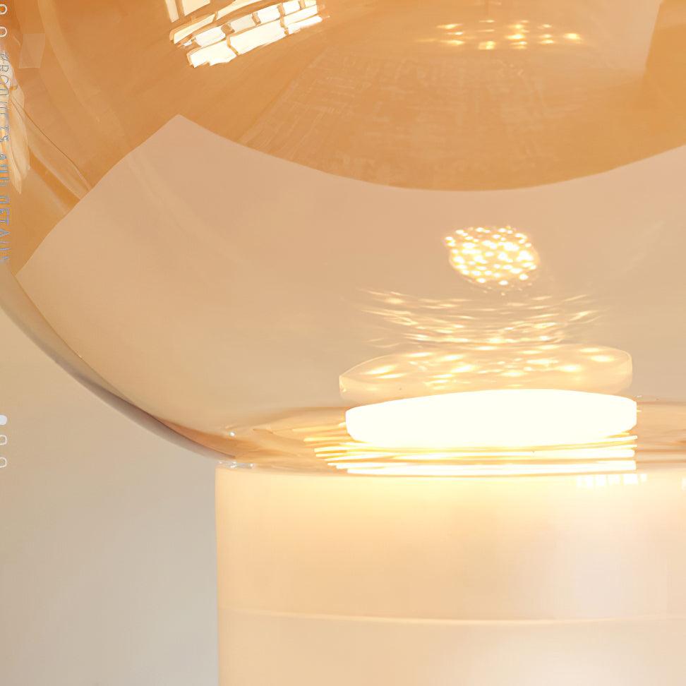 Cavm elegancka lampa stołowa ze szkła