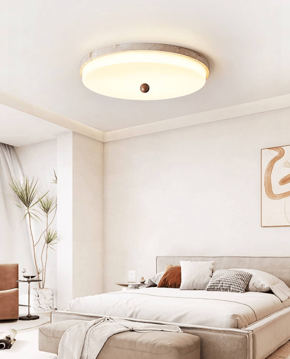 Aeon Travertine Orb lampa sufitowa