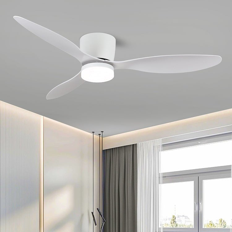 Brinor minimalistyczna lampa sufitowa z wentylatorem drewniana